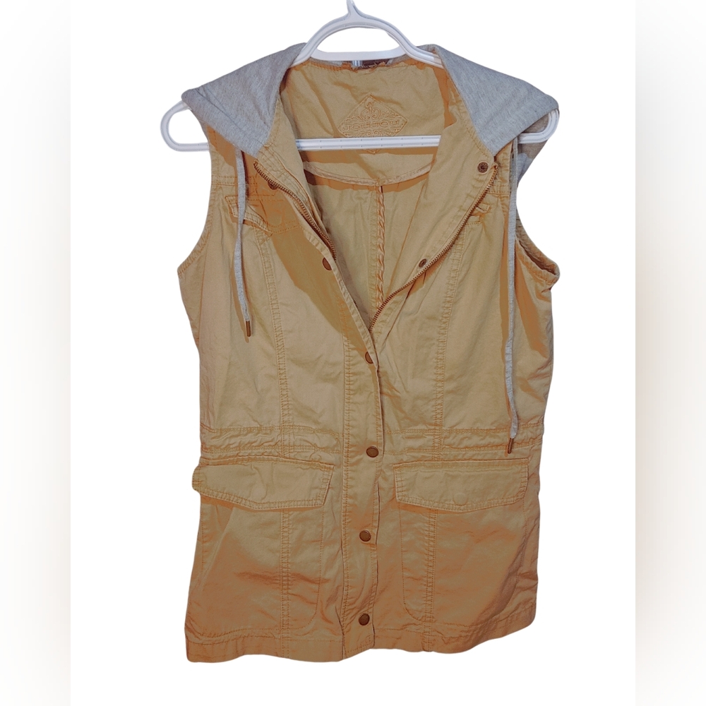 JOUJOU | Hooded Cargo Style Vest Size Small